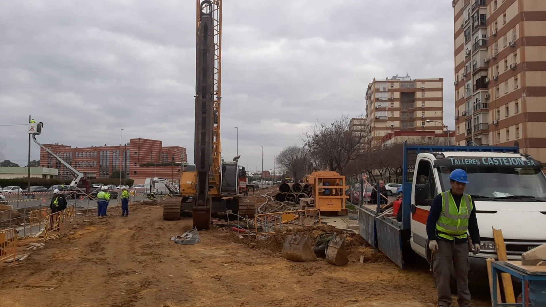 Obras de la línea 3 del Metro de Sevilla