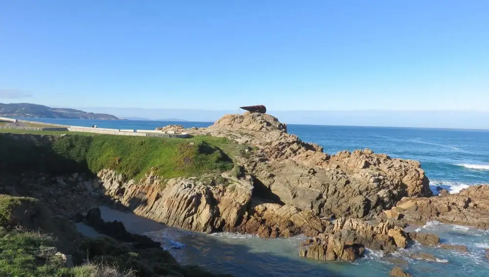 Imagen panorámica de la costa de Arteixo