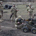 Ukrainian brigade tests ground drones at military training ground in the Zaporizhzhia region