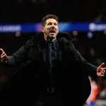Simeone arenga a su público tras quedar eliminado en la Champions