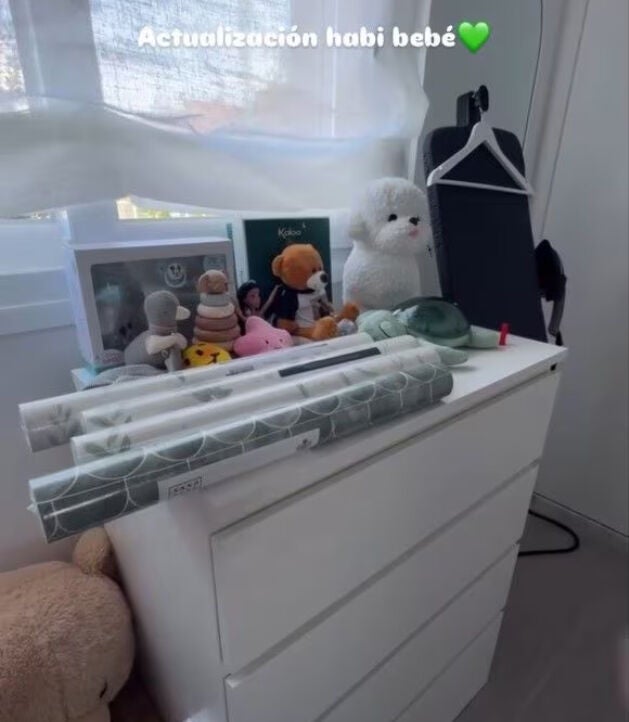 Story de Isa Pantoja mostrando la habitación de su hijo