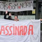Funcionarios de prisiones protestan por el asesinato de una cocinera a manos de un preso en la cárcel Mas d'Enric de El Catllar (Tarragona)