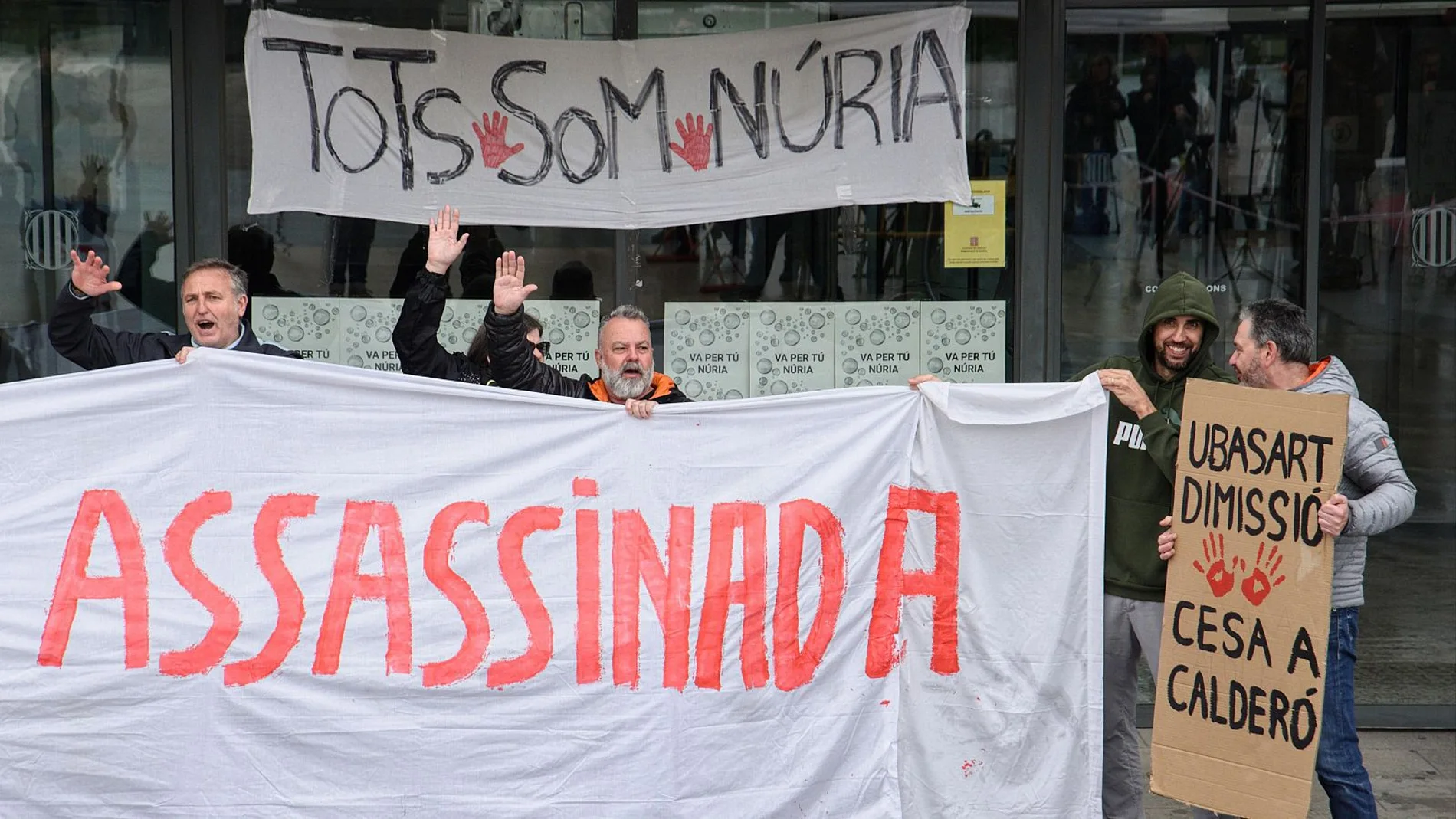 Funcionarios de prisiones protestan por el asesinato de una cocinera a manos de un preso en la cárcel Mas d'Enric de El Catllar (Tarragona)