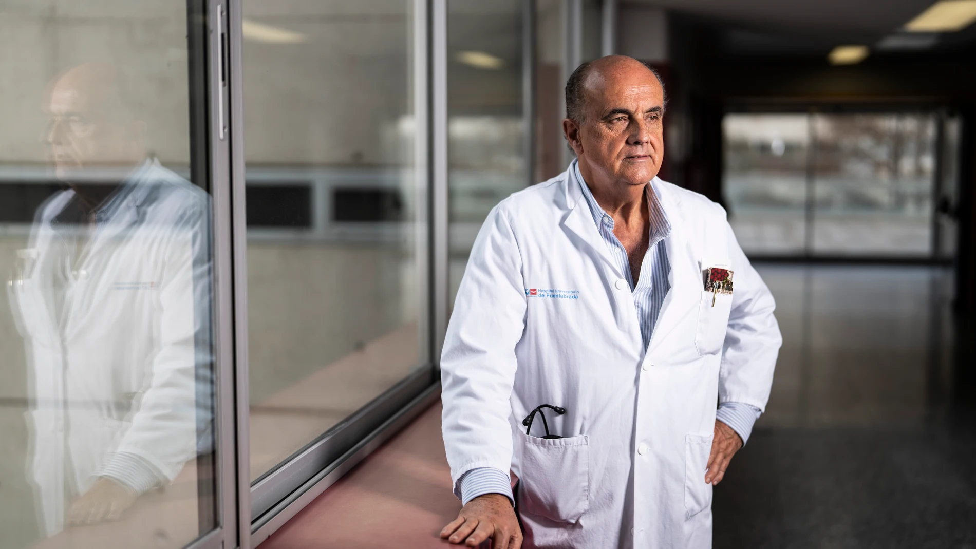 Antonio Zapatero, en el Hospital Universitario de Fuenlabrada