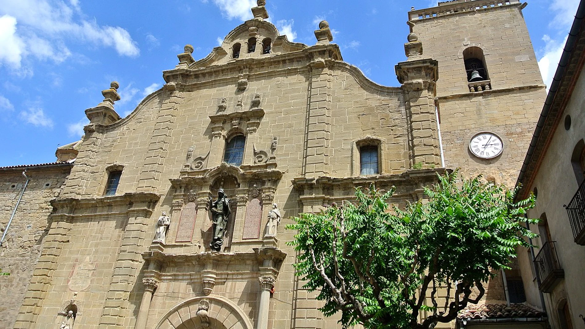 La Iglesia de Guissona, en el centro del municipio