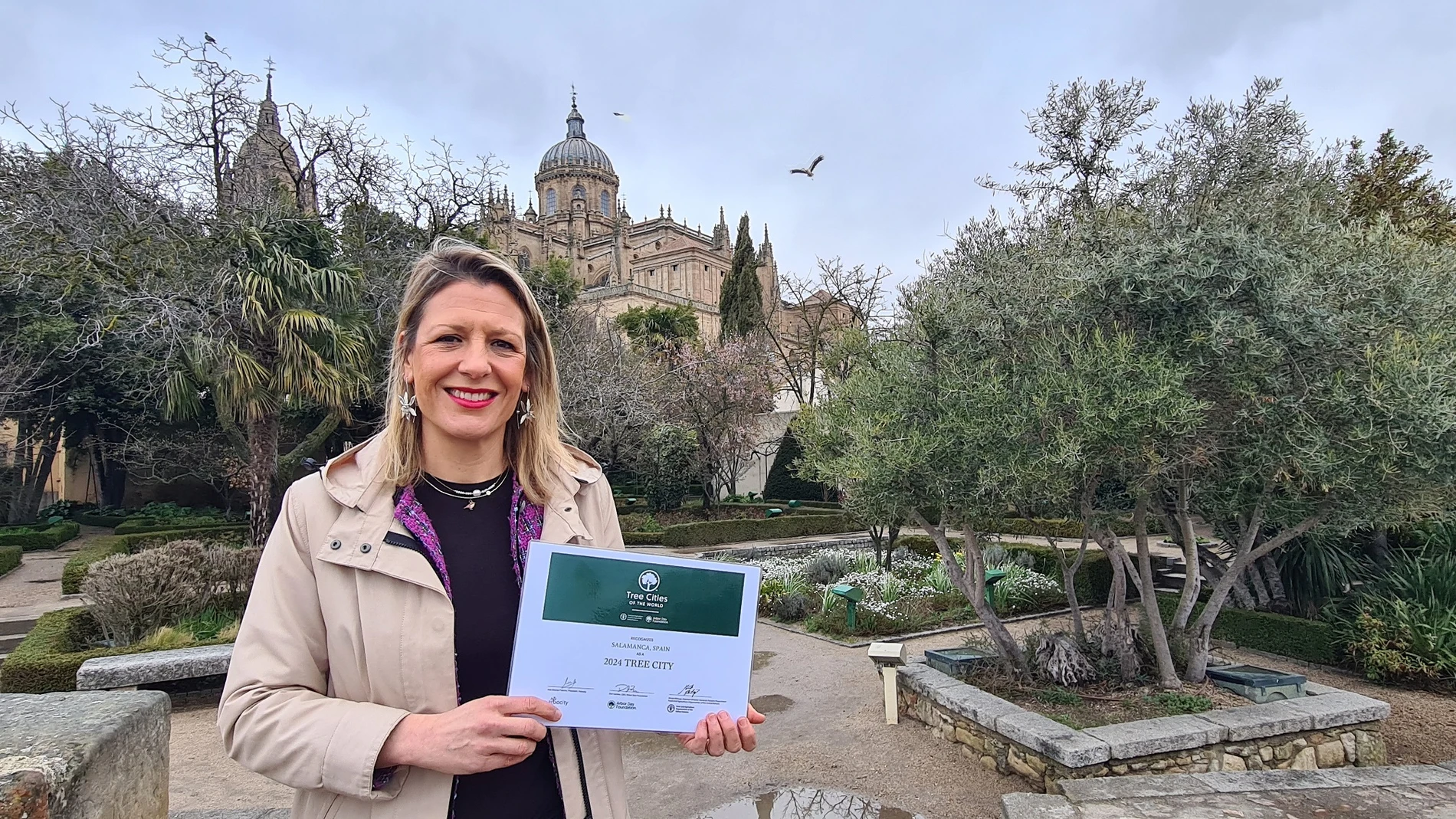 Salamanca, reconocida con el distintivo internacional ‘Tree Cities of the World 2024’ por su compromiso con los árboles urbanos
