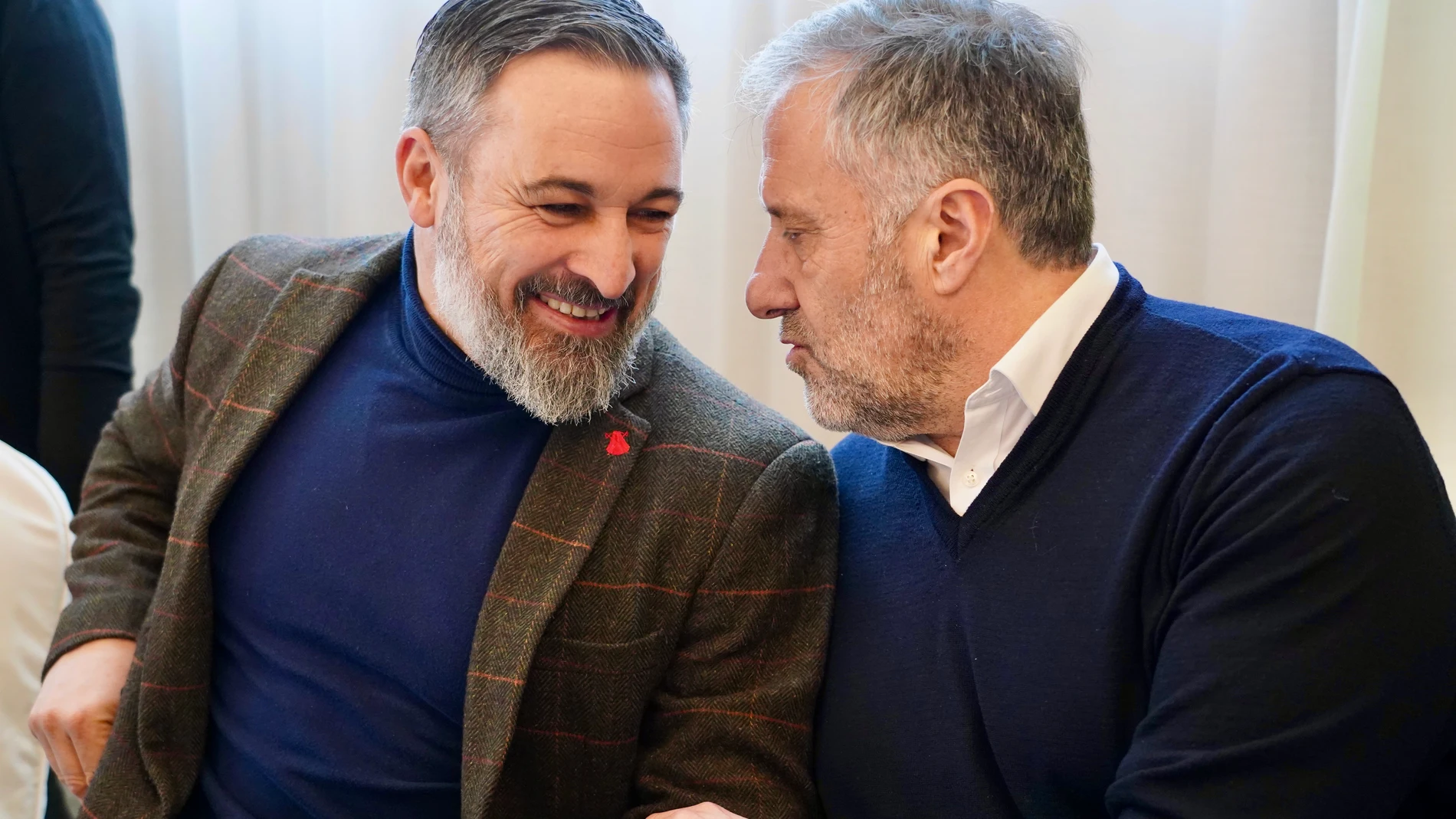 Santiago Abascal junto con Carlos Pollán en el encuentro celebrado en Valladolid