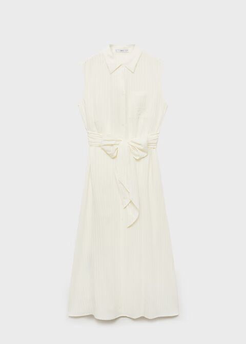 Vestido camisero lazo