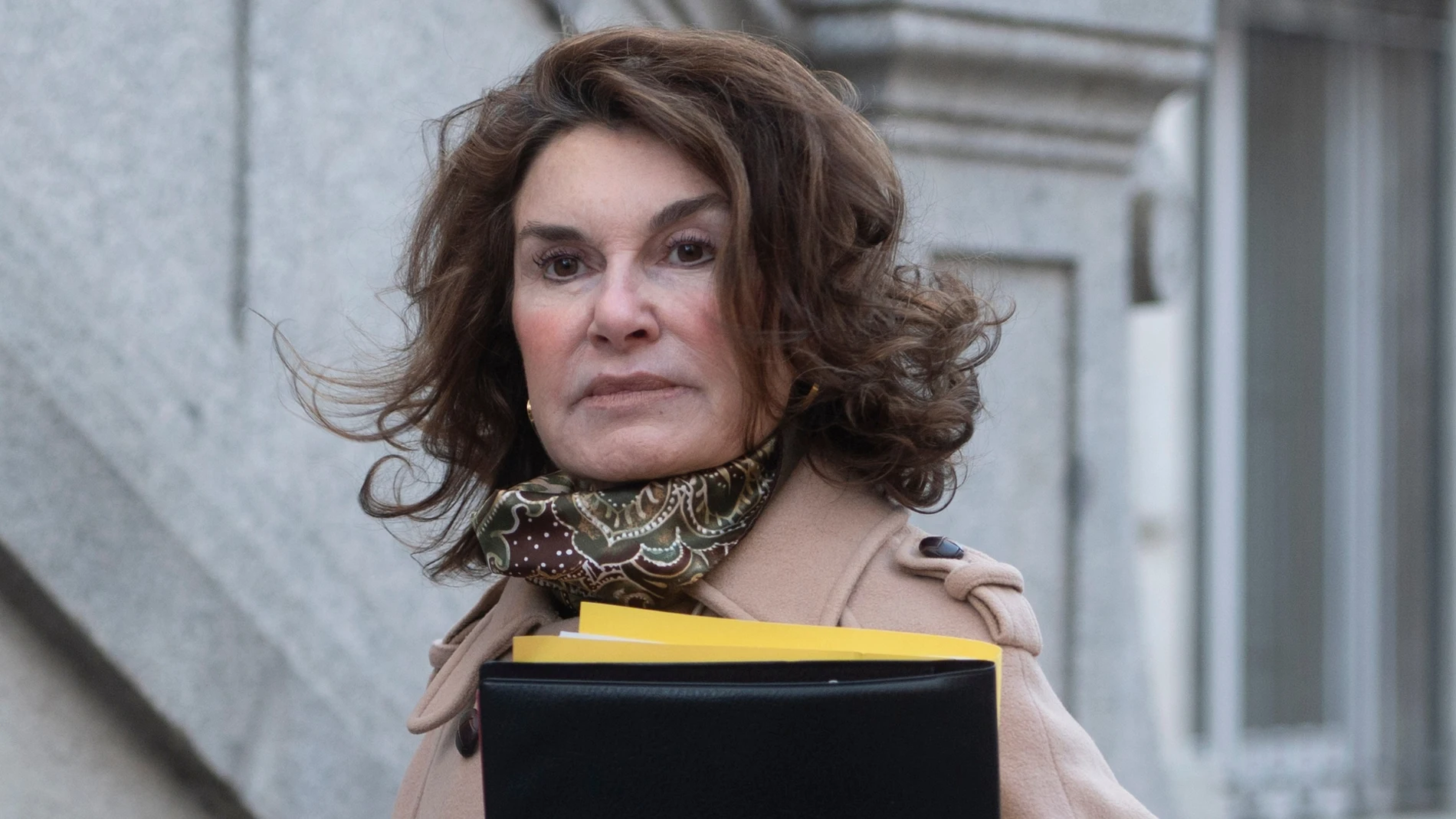 La fiscal provincial de Madrid a su llegada al Tribunal Supremo para declarar como investigada el pasado 30 de enero