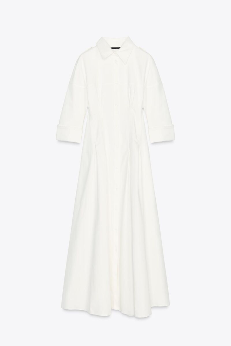 Vestido midi camisero