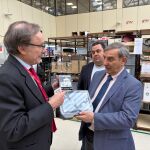El consejero de Movilidad y Transformación Digital, José Luis Sanz Merino, visita la empresa GMV, ubicada en el Parque Tecnológico de Boecillo