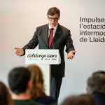 El presidente Salvador Illa presenta el inicio de los trámites para la construcción terminal ferroviaria