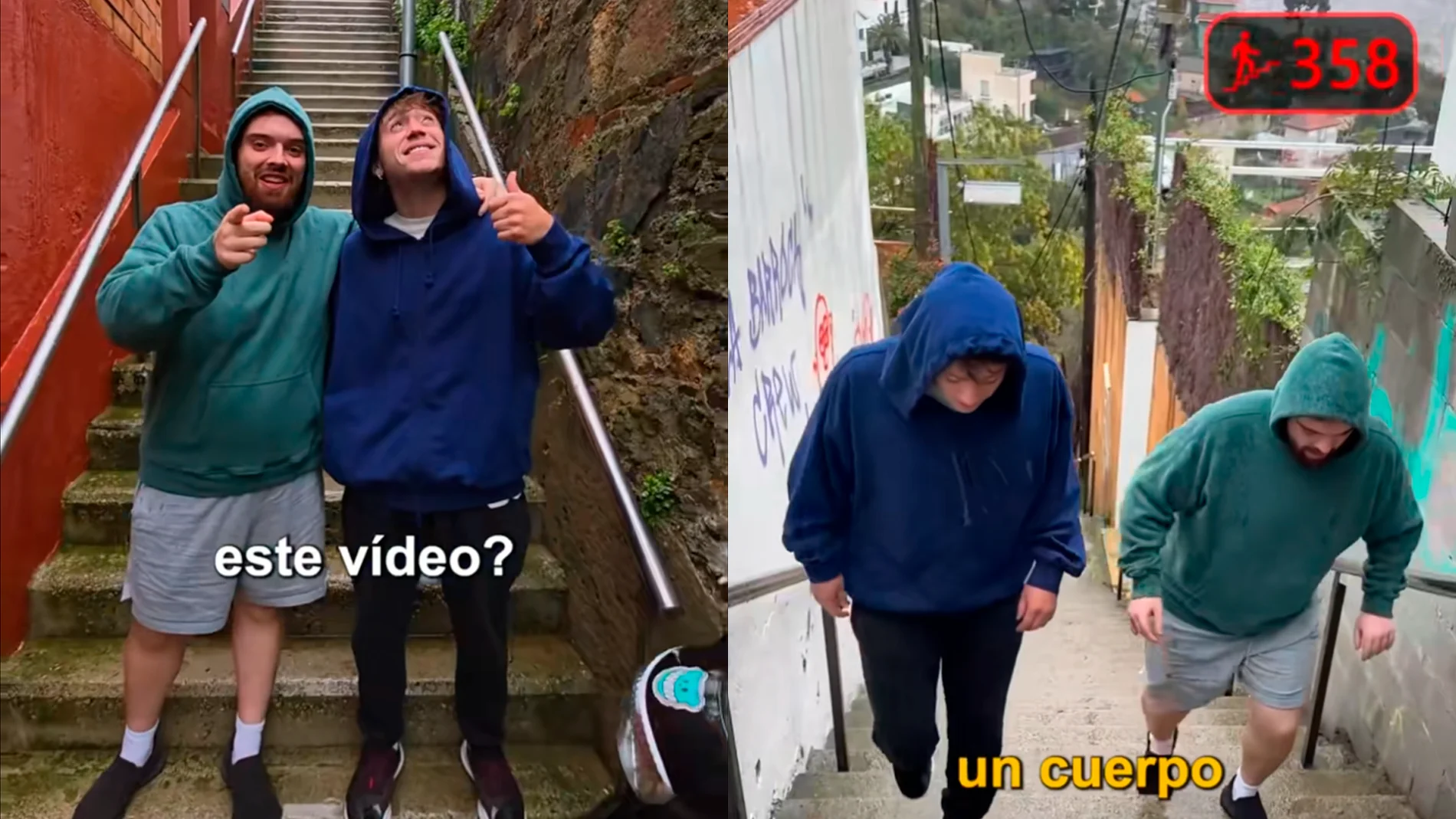 Ibai se juntó con Paulo Londra para subir una escalera enorme en el día 115 de cambio físico