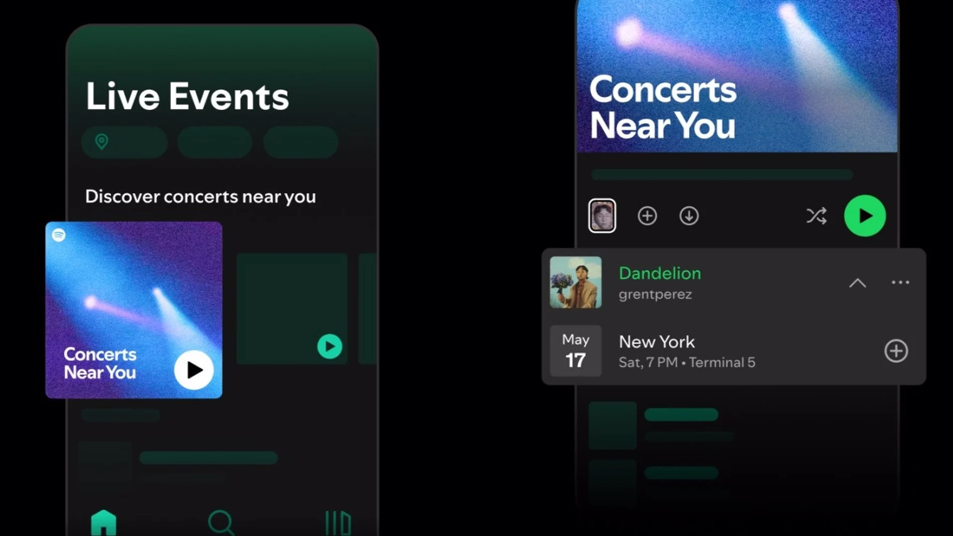 Spotify lanza una nueva lista de reproducción de 'Conciertos cerca de ti' para descubrir próximos eventos en directo