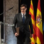 Salvador Illa presenta en Madrid su plan para que Cataluña recupere liderazgo económico 
