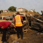 Aftermath of gas tanker explosion in Abuja