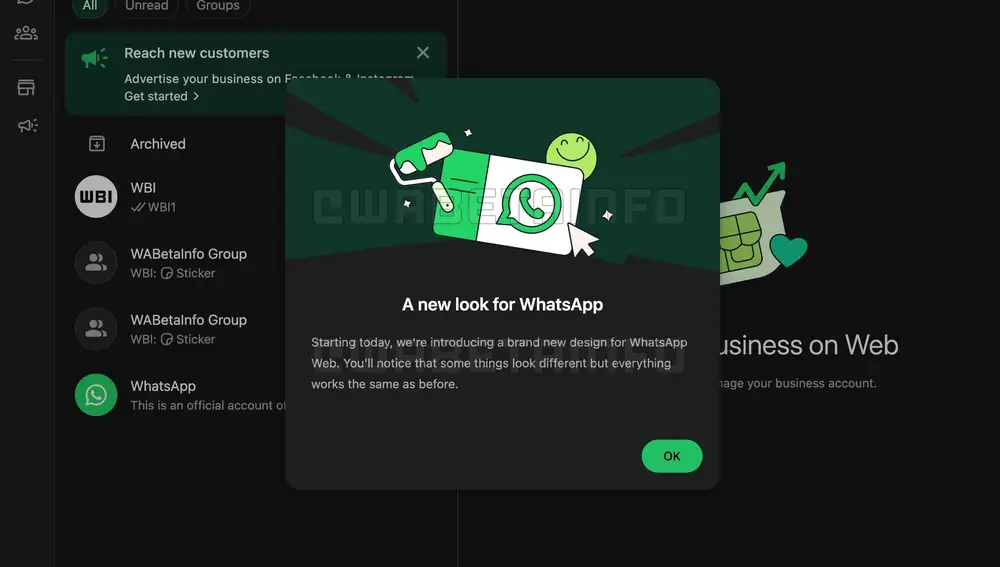 La nueva interfaz de WhatsApp Web