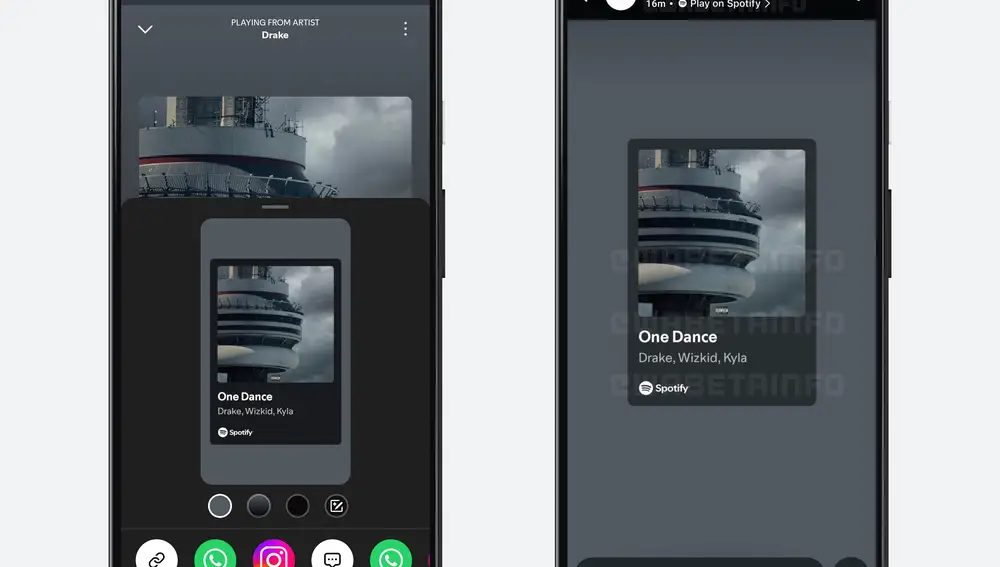 Así lucirá una canción subida a un Estado de WhatsApp