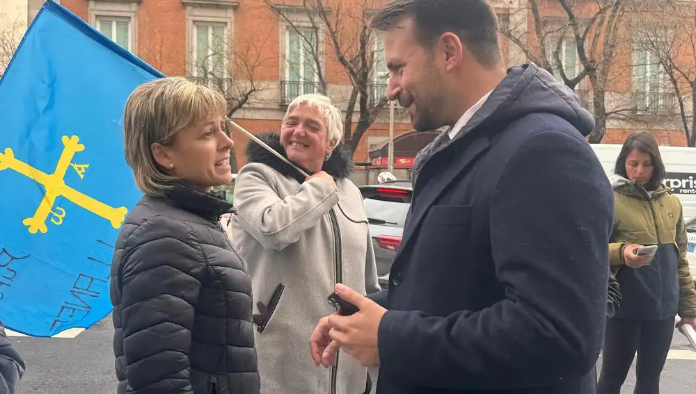 Álvaro Queipo, presidente del PP, hoy en Madrid.