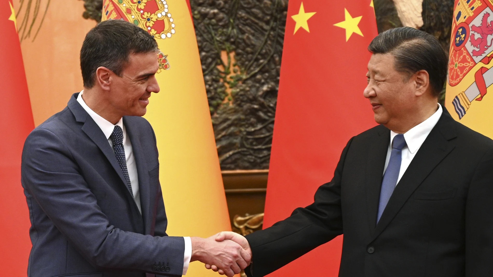 Pedro Sánchez y Xi Jinping