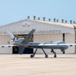 Predator B en el aeródromo militar de Lanzarote que se transforma en base aérea
