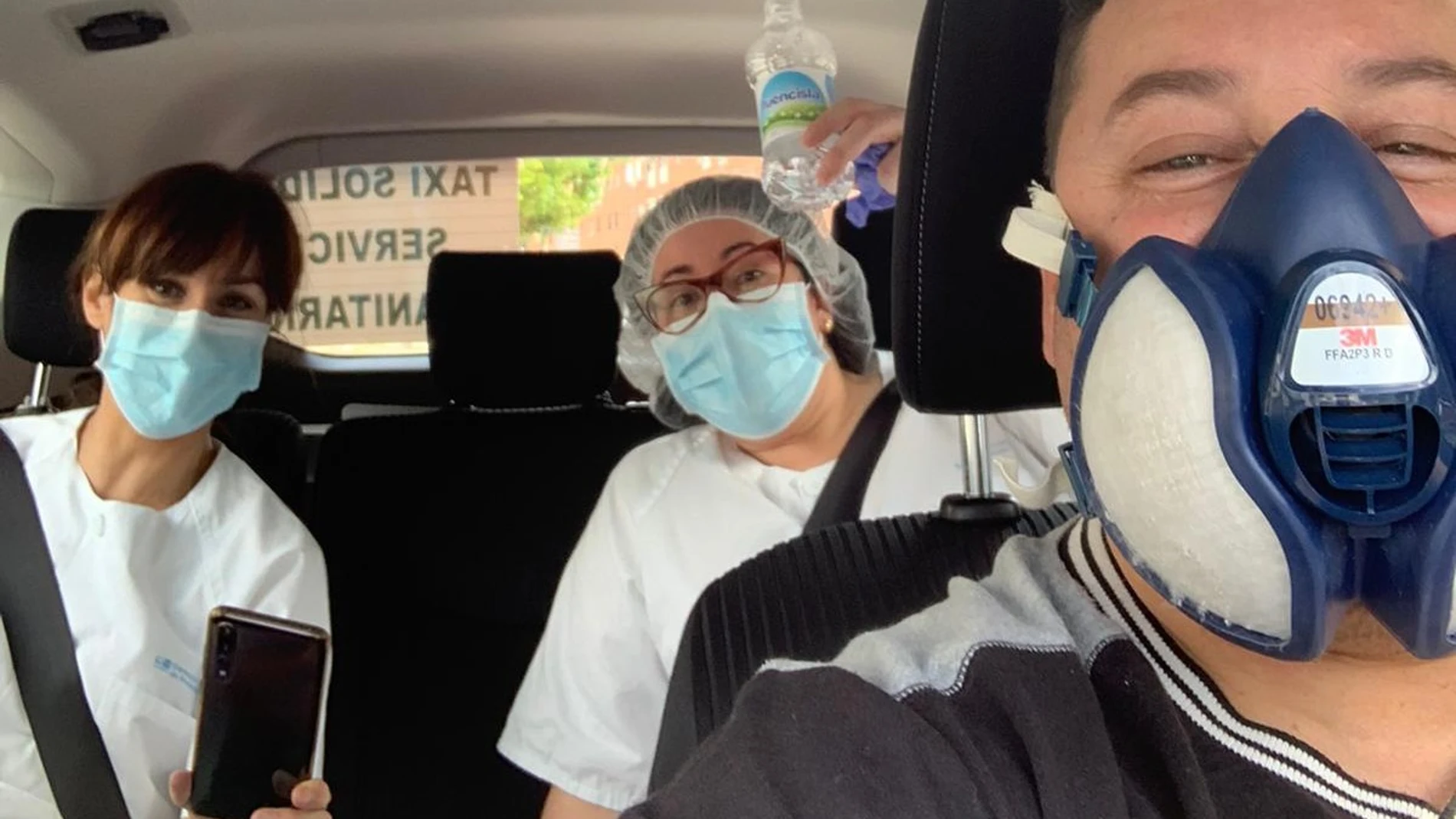 La comunión entre taxistas y sanitarios fue total en los primeros meses de pandemia