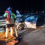 Servicios de emergencia atienden y trasladan a cinco heridos en un accidente de tráfico ocurrido en A-7, Totana