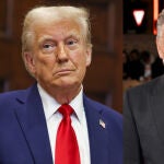 Montaje de Donald Trump y George Clooney