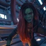 Zoe Saldaña es conocida en Marvel Studios por dar vida a Gamora 