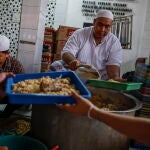 Mass Ramadan fast-breaking event in Jakarta