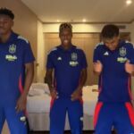 El baile viral de Laminel Yamal, Nico Williams y Samu 