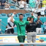 Novak Djokovic, en el Masters 1.000 de Miami