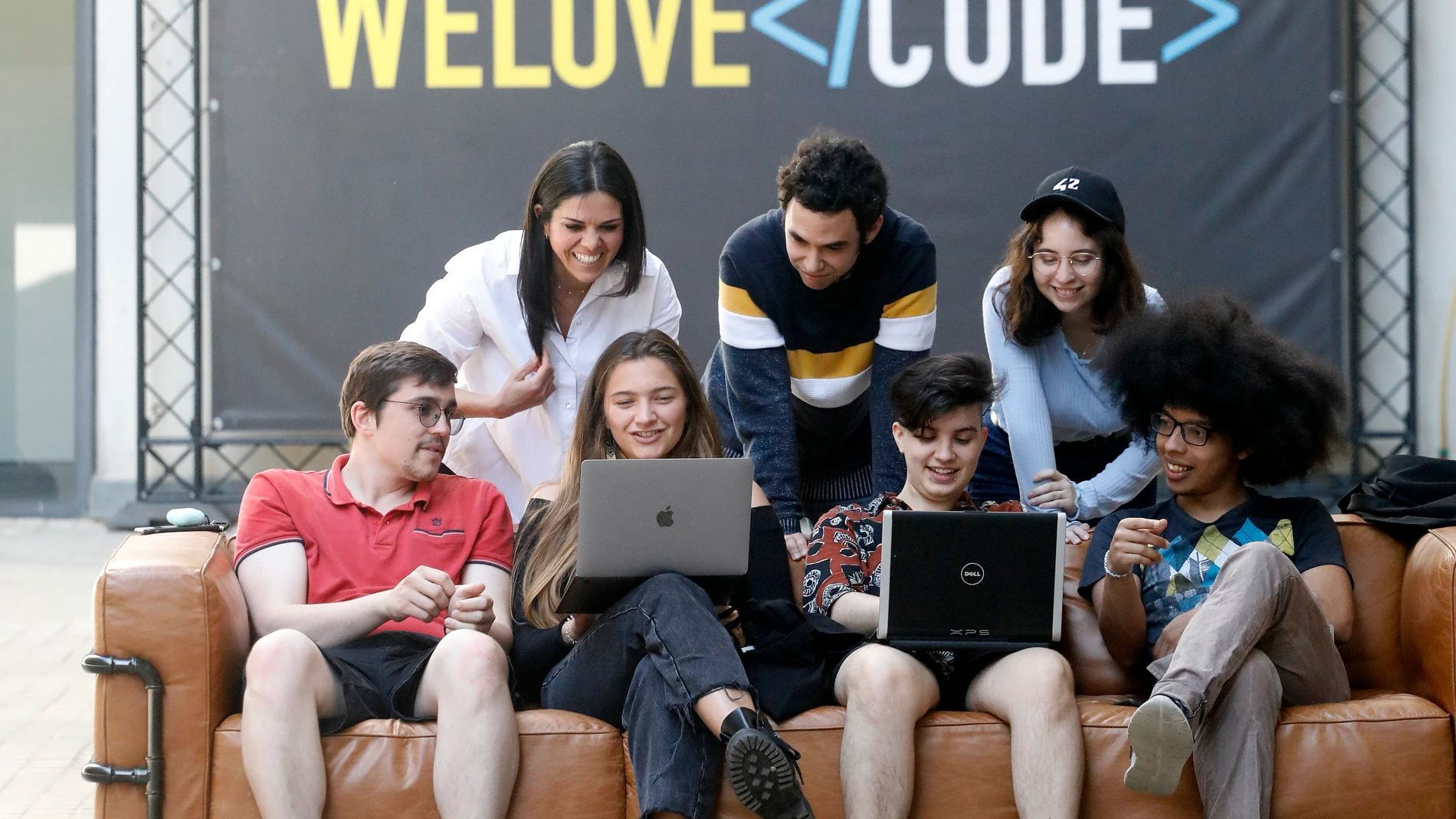 Alumnos del campus 42 en Barcelona