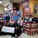 Alumnos del Colegio Virgen Niña de Valladolid durante la actividad