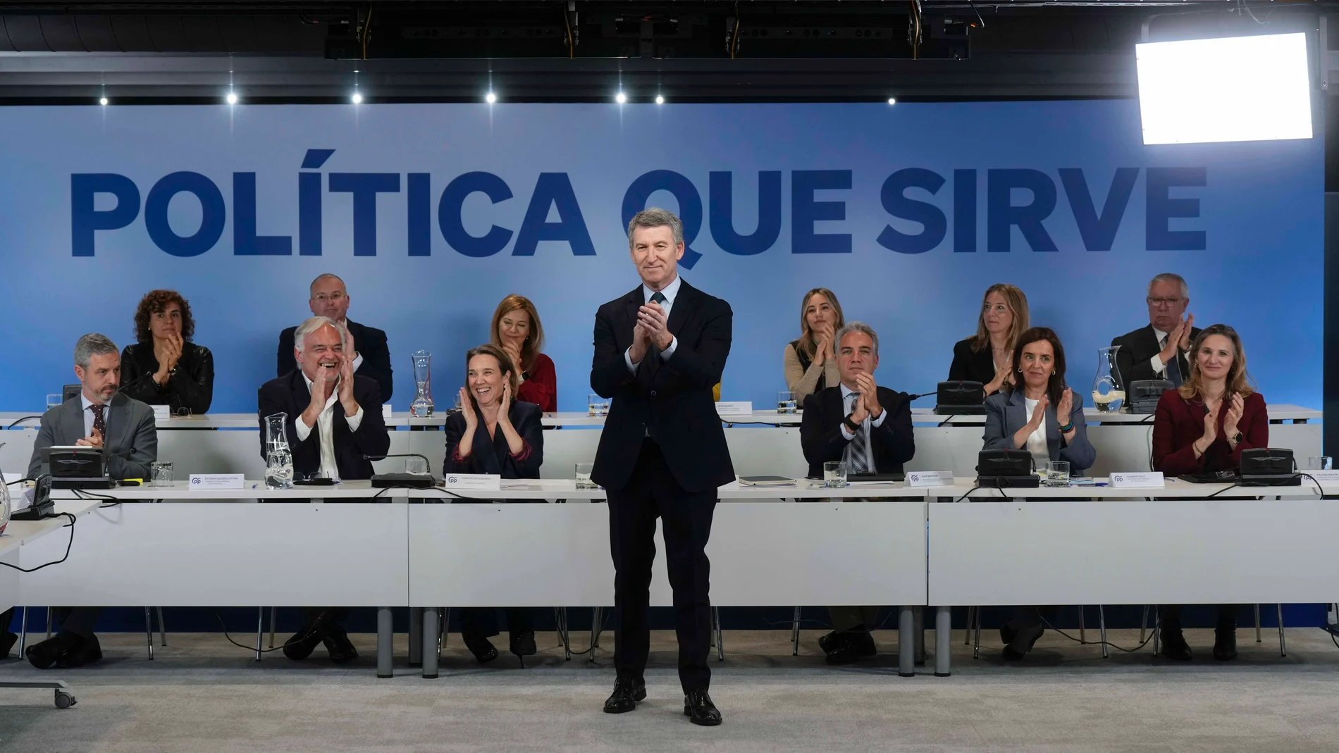 Alberto Nuñez Feijóo en la ejecutiva del PP