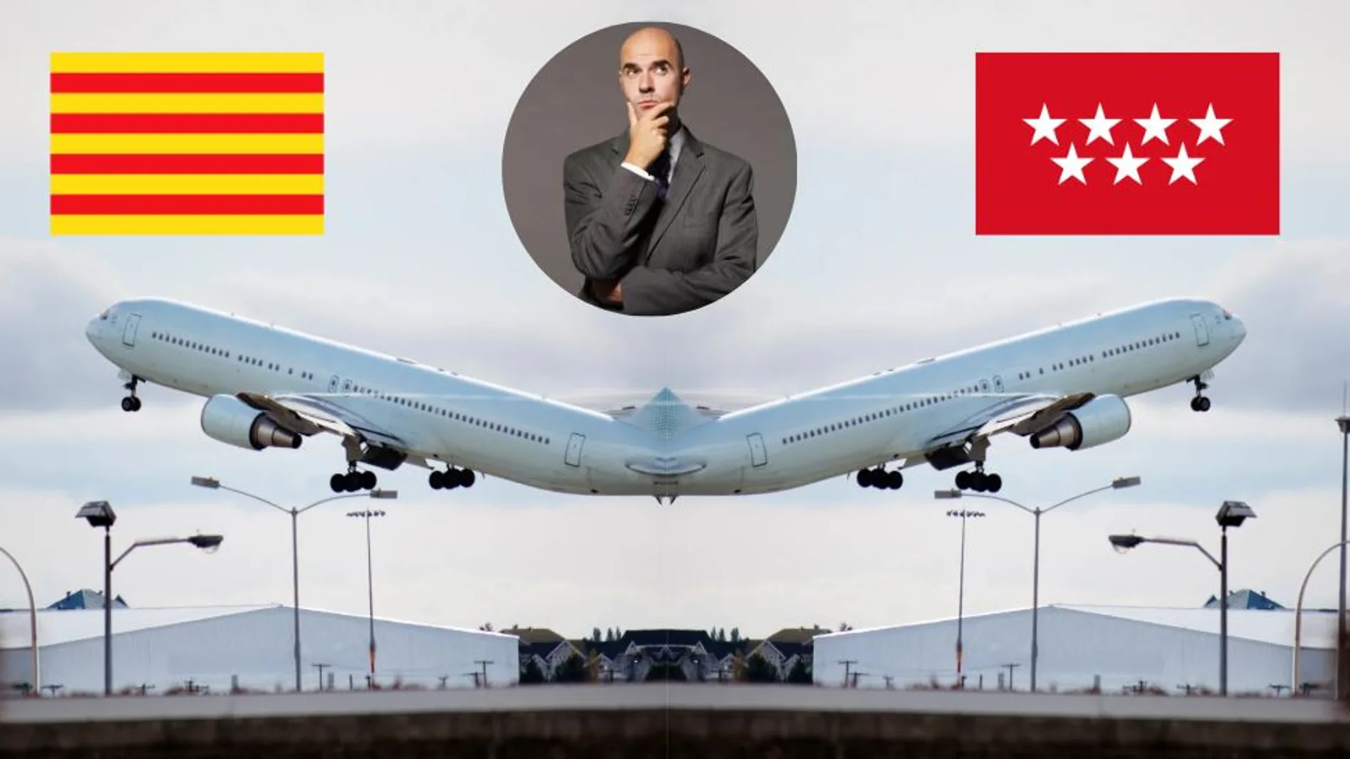 Dos aviones despegan hacia dos comunidades diferentes de España