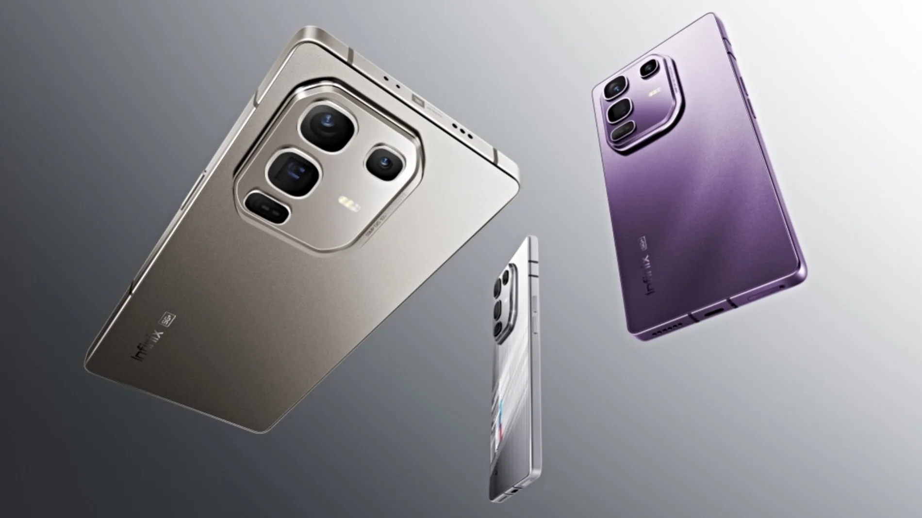 Infinix Note 50 Pro+ en sus tres colores disponibles