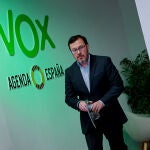 Rueda de prensa del portavoz nacional de Vox, José Antonio Fuster 