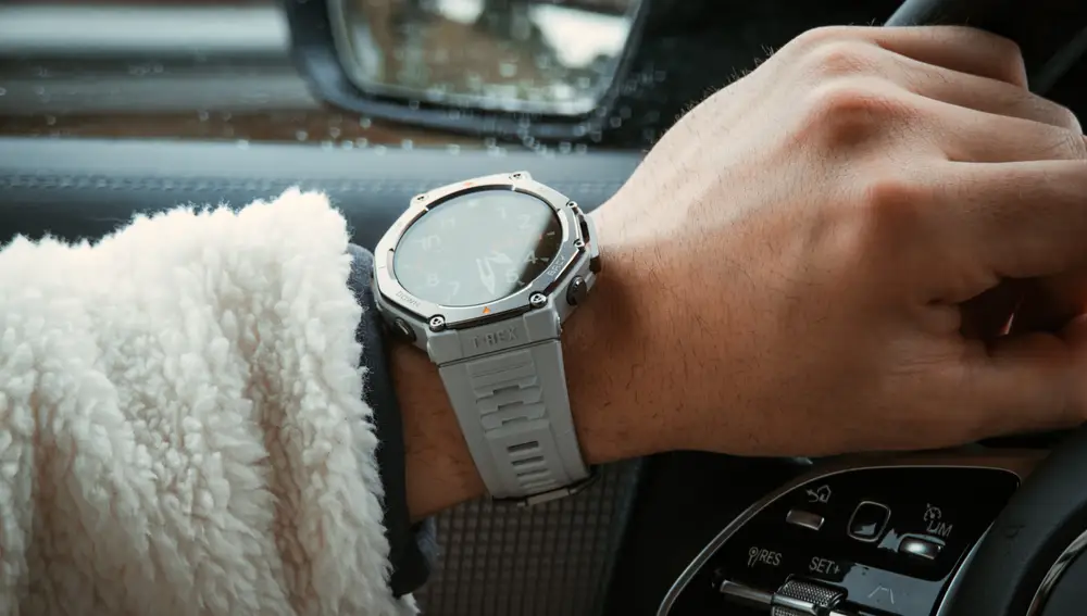 La pantalla del Amazfit T-Rex 3 está protegida por un cristal Gorilla Glass