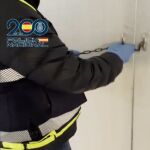 Uno de los registros practicados por la Policía Nacional