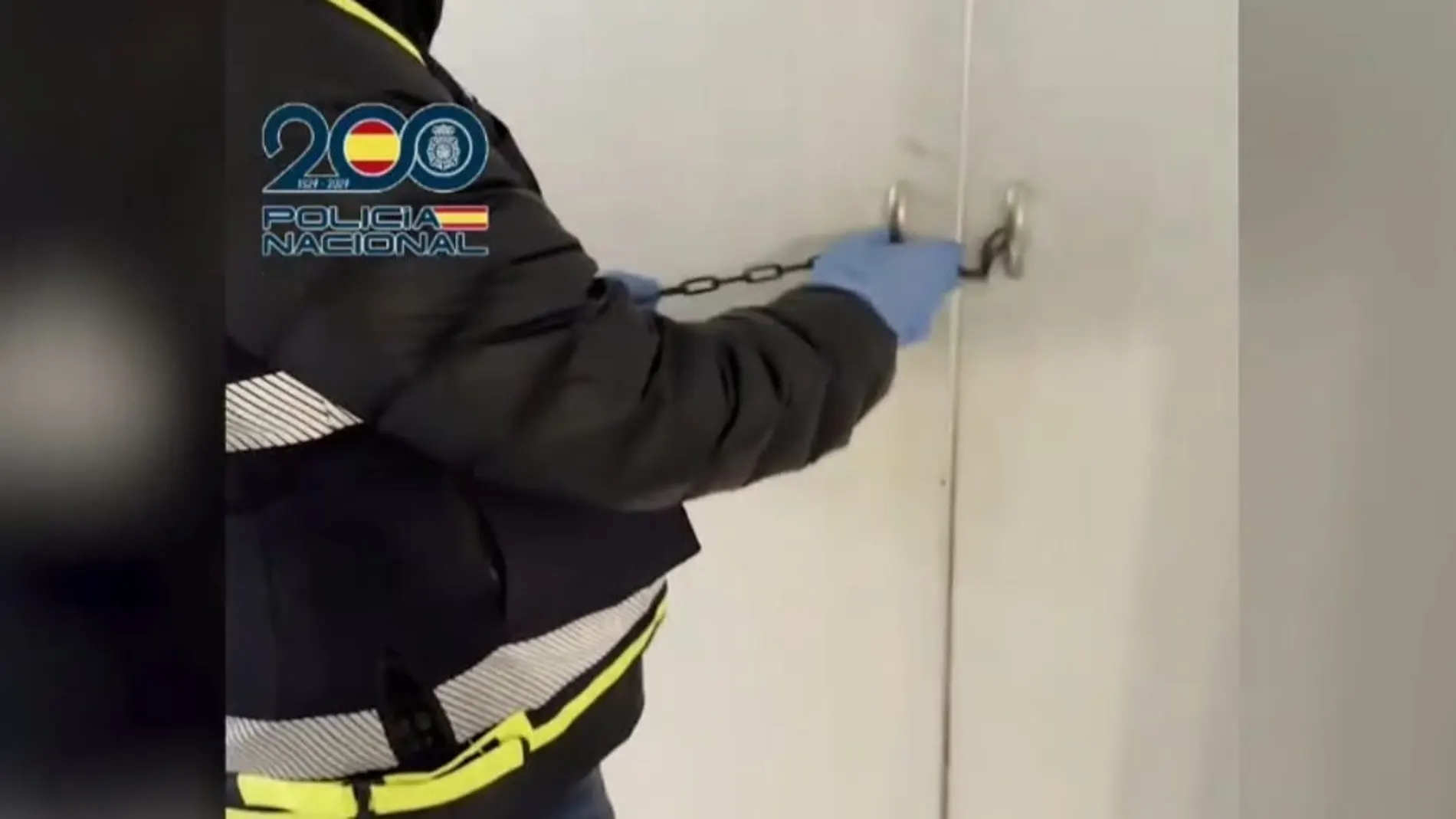 Uno de los registros practicados por la Policía Nacional