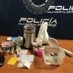 Detenido el conductor de una furgoneta con diversas drogas durante un control en Usera