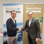Javier Escribano, director general de TecnoVitae, y Marcos Valles, director general de Quinto Armónico