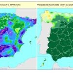 Ya es el tercer marzo más lluvioso de la serie, que arranca en 1961