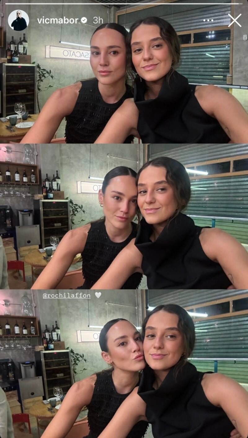 Victoria Federica de cena con top negro.