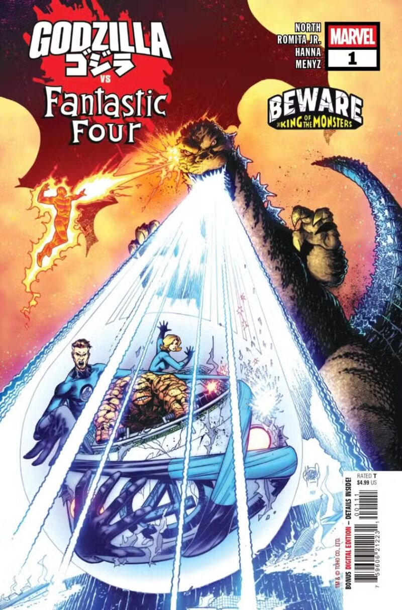 Portada de Godzilla vs. Fantastic Four #1