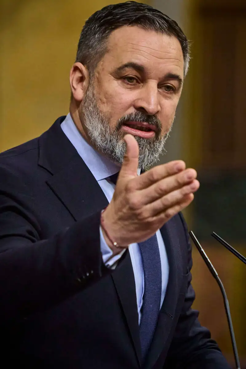 Intervención del líder del Vox, Santiago Abascal., Comparecencia del presidente del Gobierno, Pedro Sánchez, p