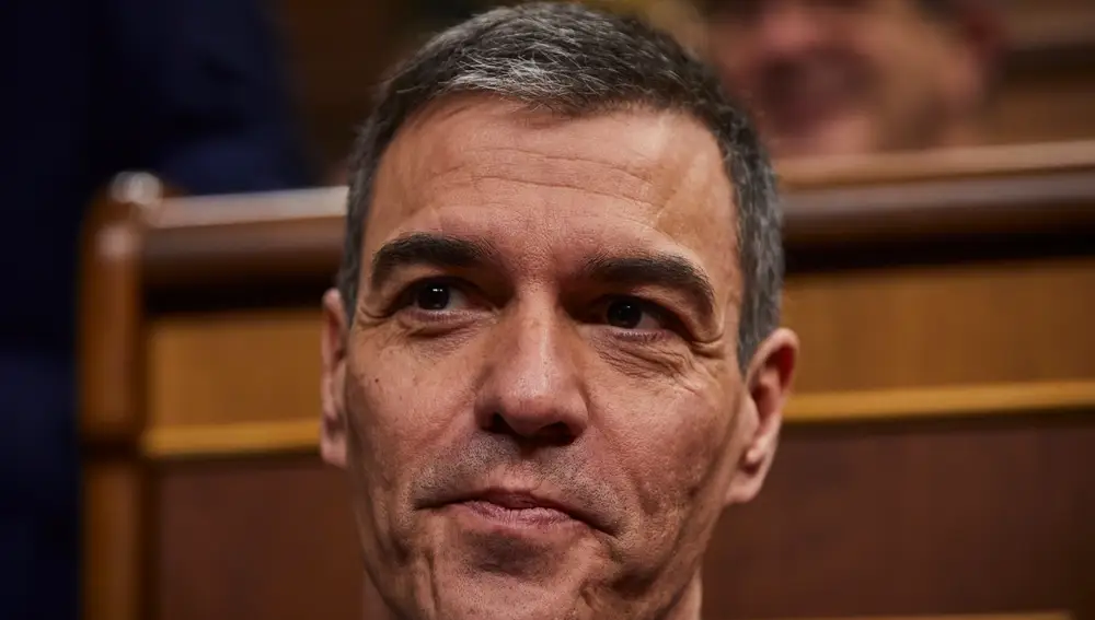 El presidente del Gobierno, Pedro Sánchez, en el Congreso
