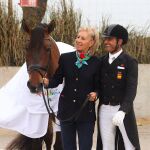 Lourdes Ariza y José Antonio García Mena, con "Gladiador Do Lis"