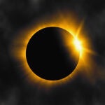 Imagen de archivo de un eclipse solar 
